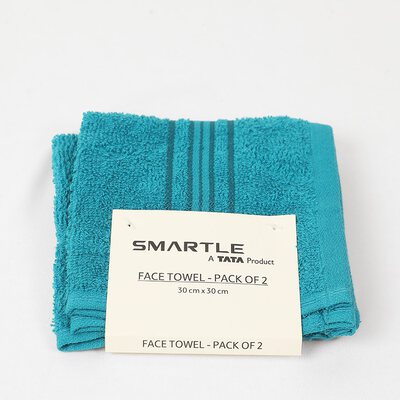 Smartle Face Towel Turquoise Blue set of 2