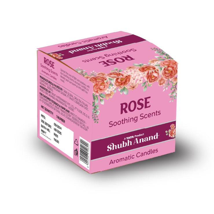 Shubh Anand Votive Candle Rose 60 g