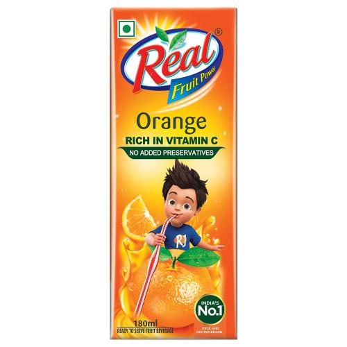 Real Orange Juice Tetrapak 180 ml