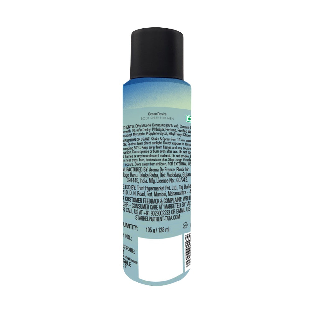 Skye Ocean Desire Body Spray For Men, 128 ml