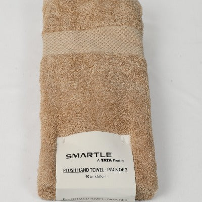Smartle Hand Towel Plush Beige set of 2