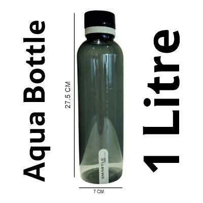Smartle Aqua Bottle Grey 1 Ltr pack of 1