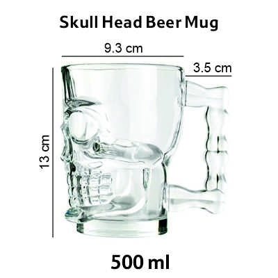 Smartle Skull Head Juice Mug 500 Ml pack of 1