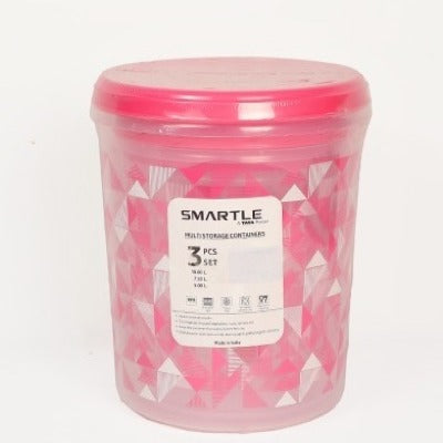 Smartle Ruby Atta Container Pink 1 pc