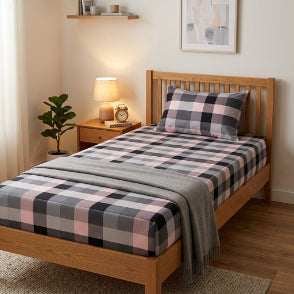 Smartle Printz Single Bedsheet Checkered 1 pc