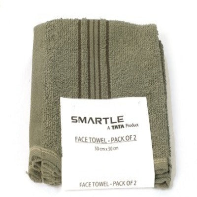 Smartle Face Towel Olive Green 1 pc