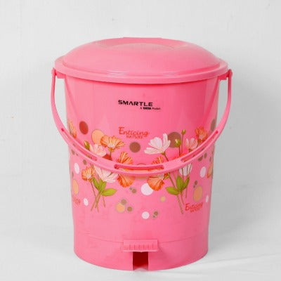 Smartle Printed Dustbin 12 Litre Pink 1 pc