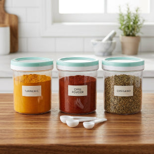 Smartle Easy Spin Container 1.5 Ltr Green set of 3
