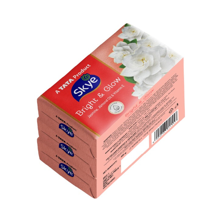 Skye Bright & Glow Soap, Pack of 3 x 150 g