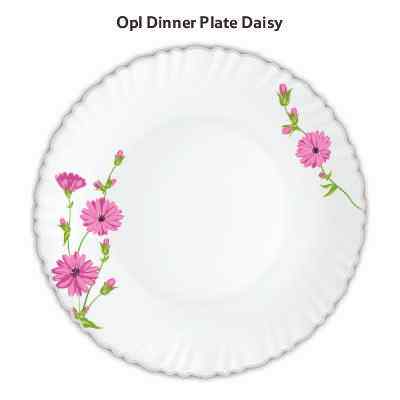 Smartle Opalware Dinner Plate Daisy 1 pc