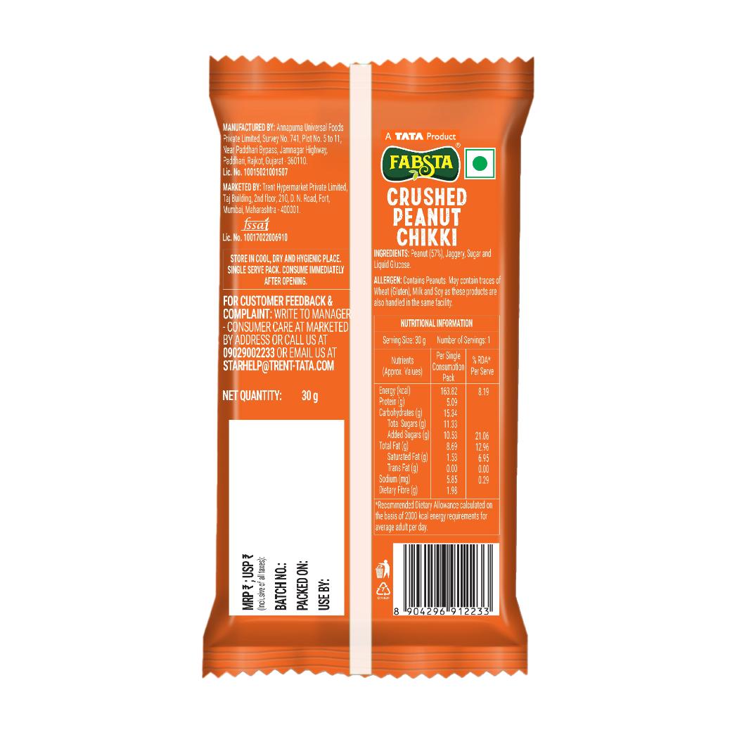 Fabsta Crushed Peanut Chikki 30 g