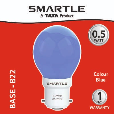 Smartle 0.5W Led Night Bulb Blue 1 pc