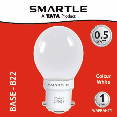Smartle 0.5W Led Night Bulb White 1 pc