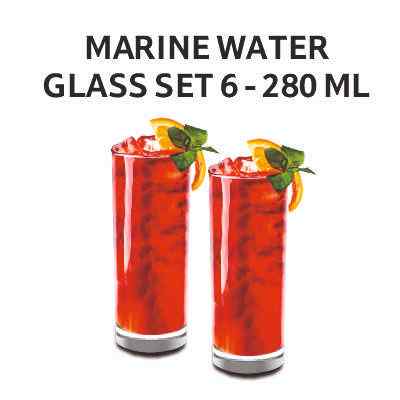 Smartle Marine Water Glass 280 Ml set of 6