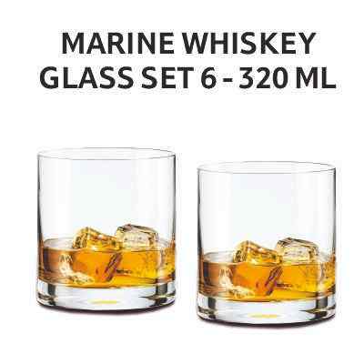 Smartle Marine Whiskey Glass 320 Ml set of 6