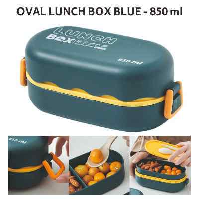 Smartle Oval Lunch Box Blue 1 pc