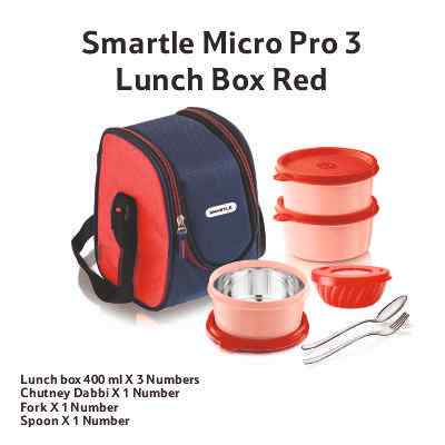 Smartle Micro Pro 3 Lunch Box Red 1 pc