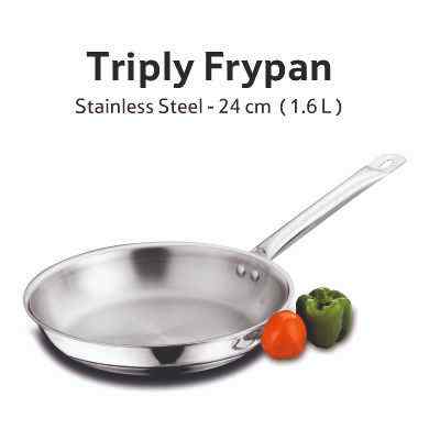 Smartle Steel Triply Frypan 24 Cm 1 pc