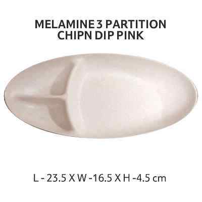 Smartle Melamine 3 Part Chip N Dip Pink 1 pc