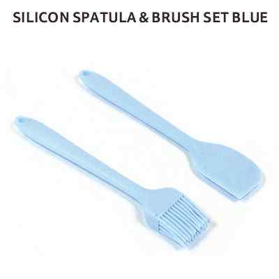 Smartle Silicon Spatula & Brush Blue 1 pc