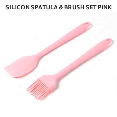 Smartle Silicon Spatula & Brush Pink 1 pc