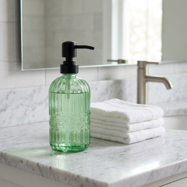 Smartle Glass Soap Dispenser Green 400 Ml 1 pc