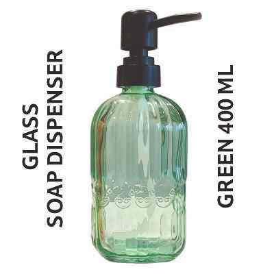 Smartle Glass Soap Dispenser Green 400 Ml 1 pc