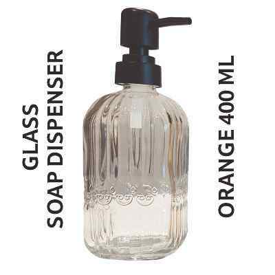 Smartle Glass Soap Dispenser Orange 400 Ml 1 pc