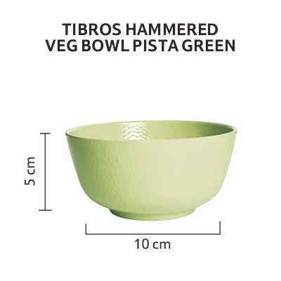 Tibros Hammered Veg Bowl Pasta Green 1 pc