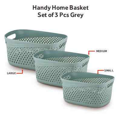 Smartle Handy Home Basket Lit Grey set of 3