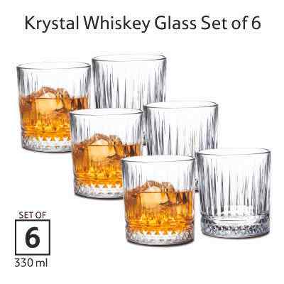 Smartle Krystal Whiskey Glass 330 Ml set of 6