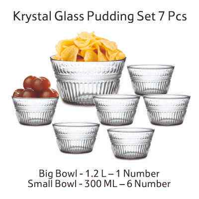 Smartle Krystal Glass Pudding set of 7