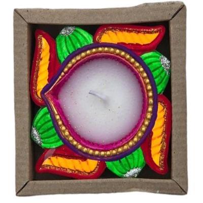 Smartle Swastik Diya Clay 1 pc