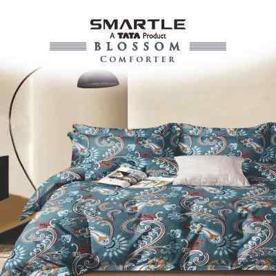 Smartle Blossom Double Comforter Blue Pottery 1 pc