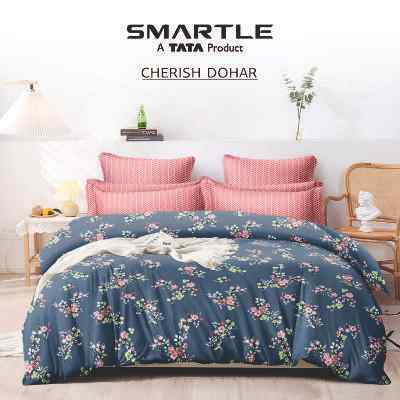 Smartle Dohar Floral Blue 218X240 Cm 1 pc