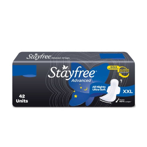 Stayfree Advancd All Night Ultra Soft Xxl 42 Pcs