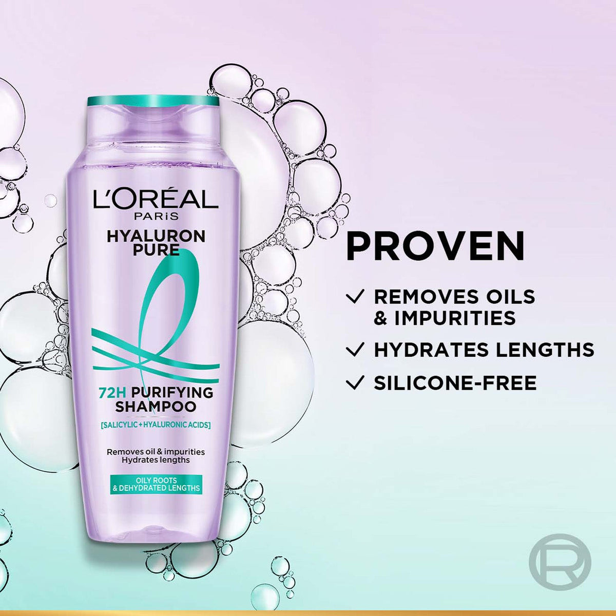 L'Oreal Paris Hyaluron Pure 72 Hour Shampoo 200 ml