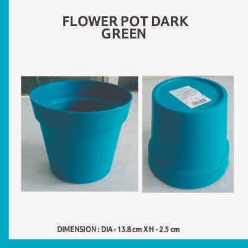 Smartle Flower Pot 8 Inch Dark Green 1 pc