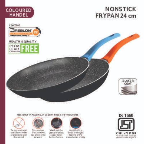 Smartle Non-Stick Fry Pan 24 Cm Blue (Soft-Touch Handle) 1 pc