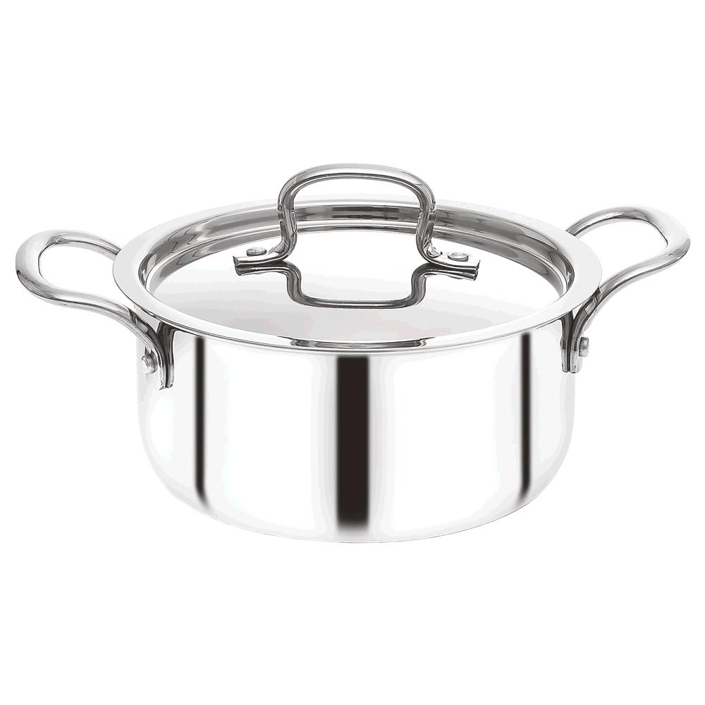 Smartle Steel Triply Casserole W/L 20 Cm 1 Pc