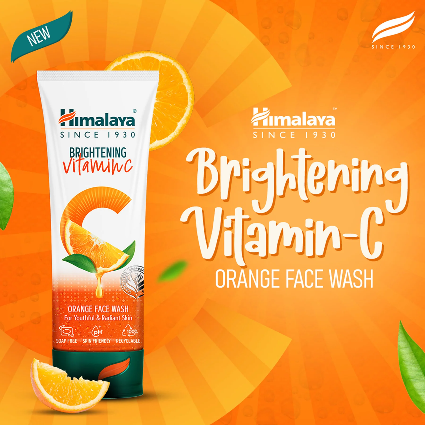 Himalaya Brightening Vitamin C Orange Face Wash 150 ml