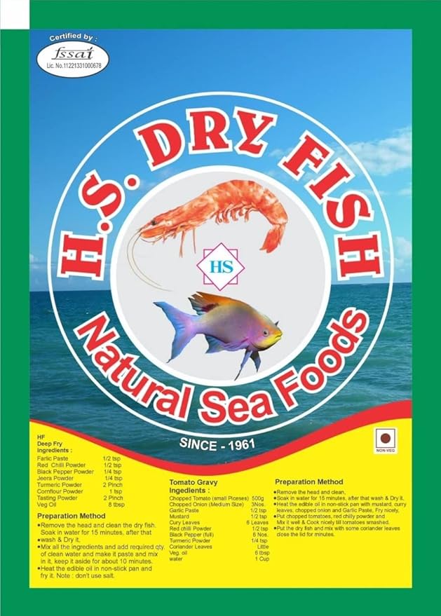 H.S Dry Bombay Duck Pickle Jar 200 g