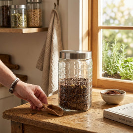 Smartle Silverlid Glass Jar 1175 ml