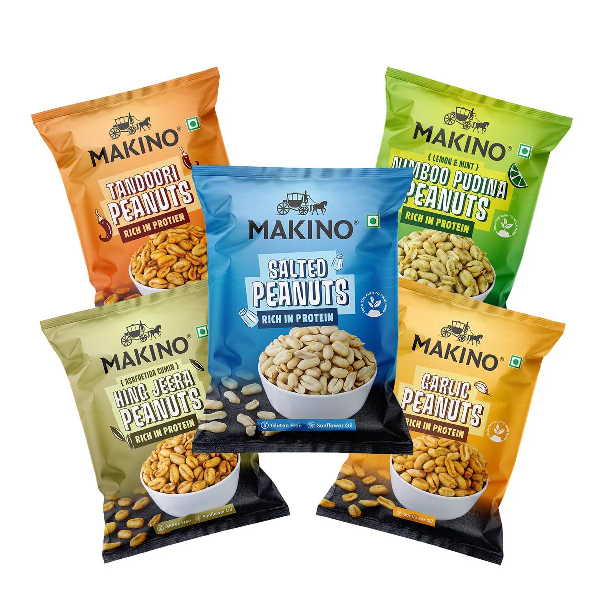Makino Assorted Roasted Peanut 5x43 g