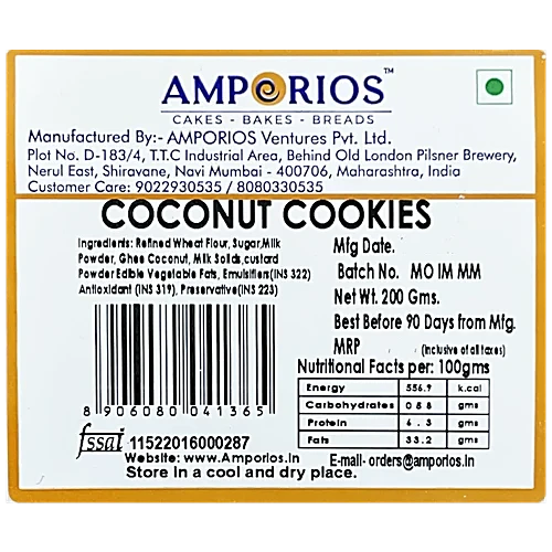 Amporios Coconut Cookies 200 g