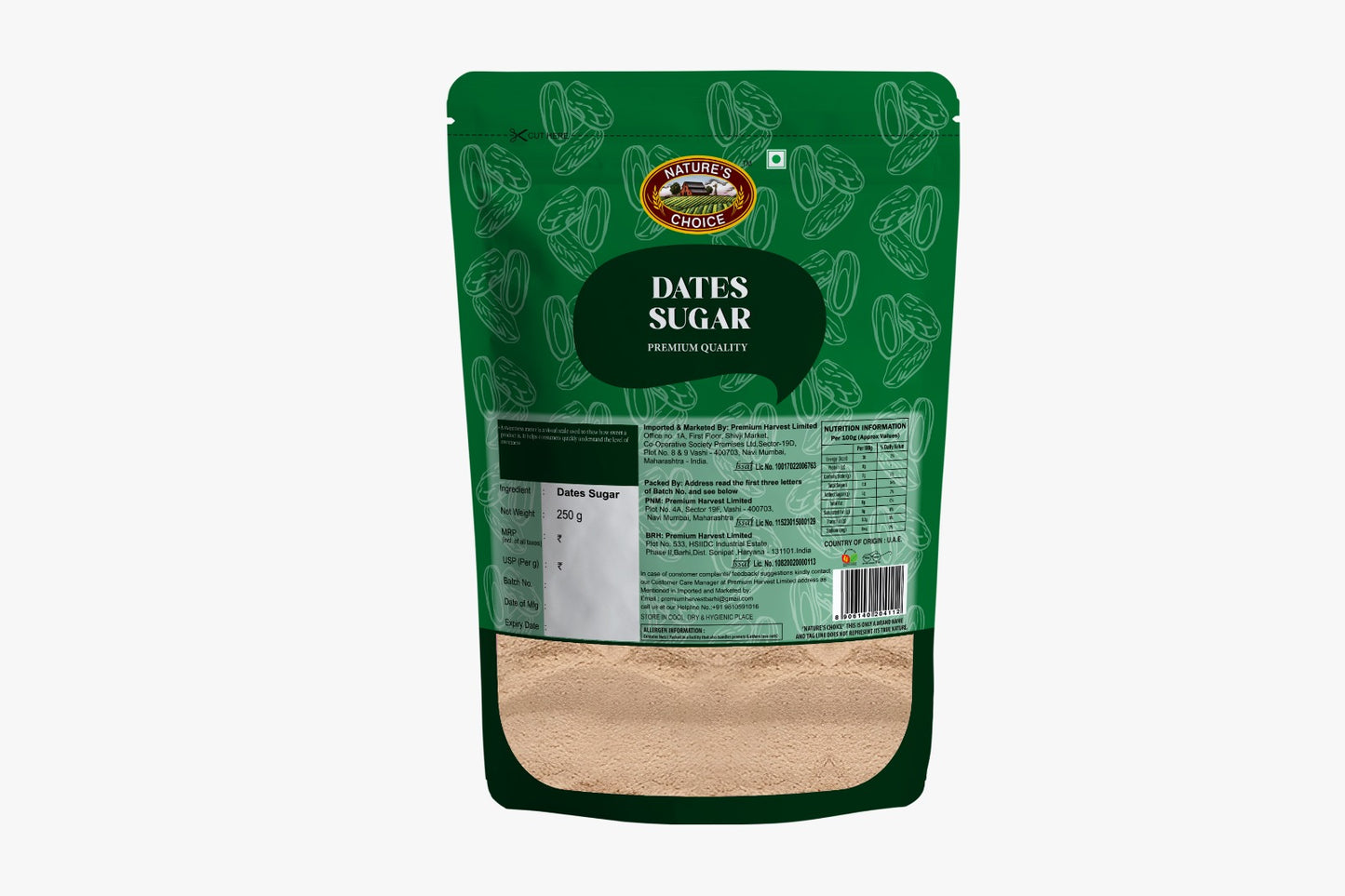 Nature's Choice Dates Sugar 250 gm