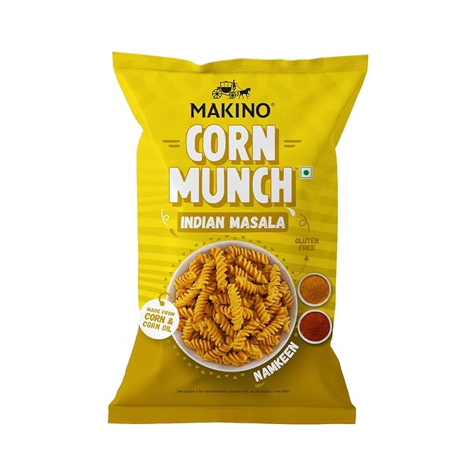 Makino Corn Munch Indian Masala Namkeen 150 g