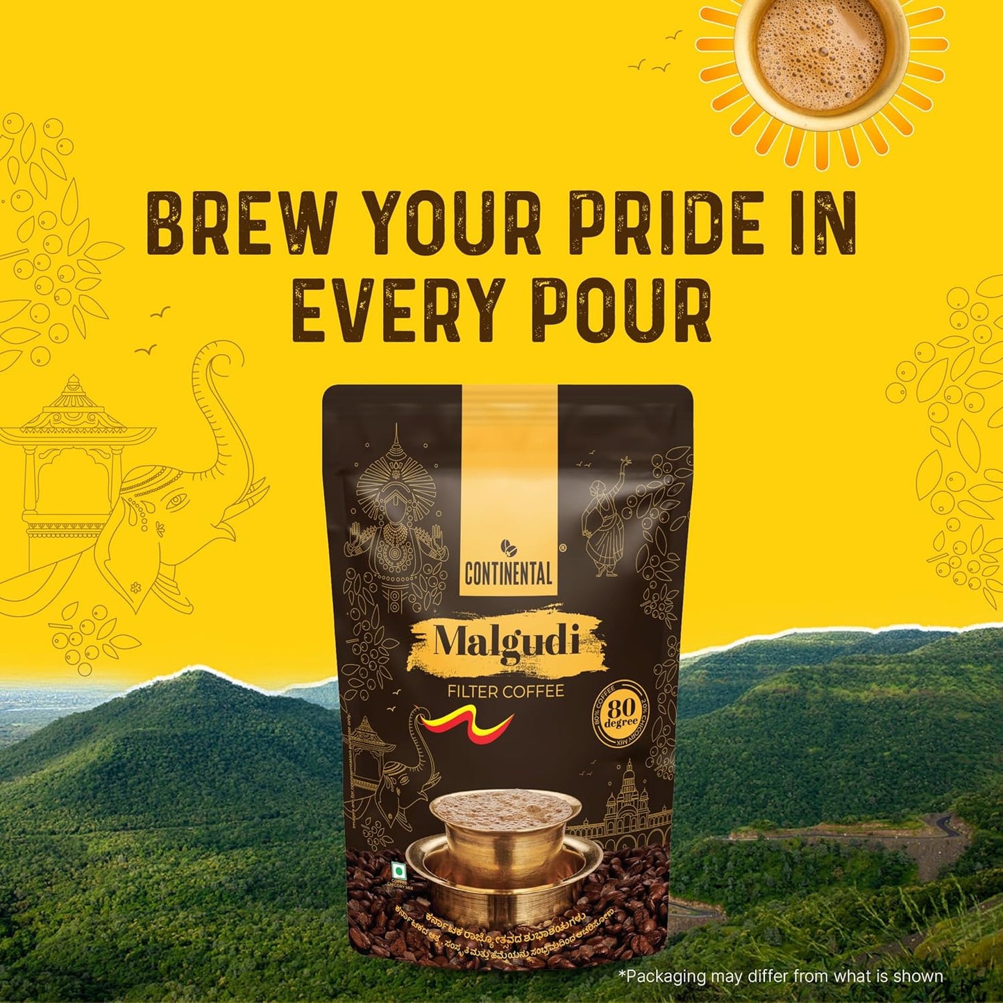 Continental Malgudi Filter Coffee Powder 80% Coffee - 20 % Chicozy 500 gm
