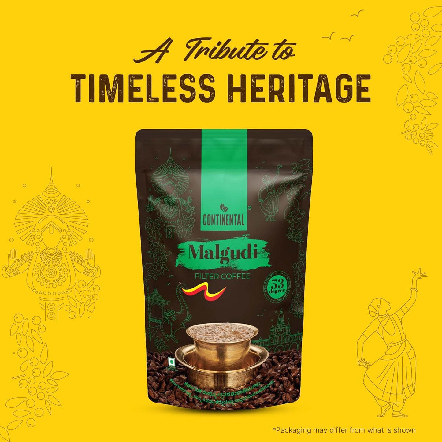 Continental Malgudi Filter Coffee Powder 50% Coffee - 47 % Chicozy 500 gm