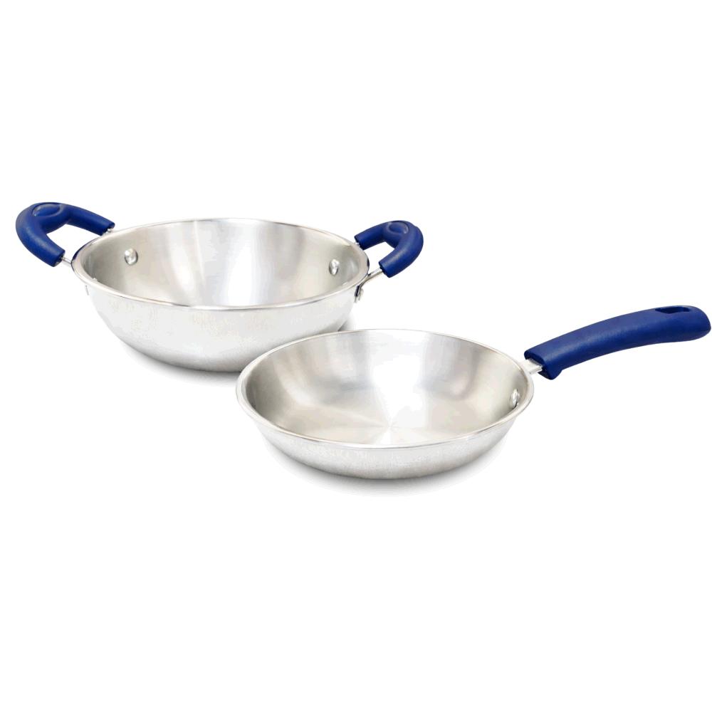 Smartle Triply Medium Kadai And Fry Pan Set 1 Pc